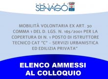 ELENCO AMMESSI AL COLLOQUIO