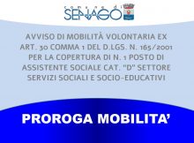 PROROGA MOBILITA CAT D SETTORE SERVIZI SOCIALI