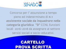 cartello prova scritta
