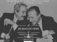 locandina inaugurazione targa falcone e borsellino senago