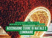 Accensione cuore di natale