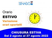 CHIUSURA ESTIVA